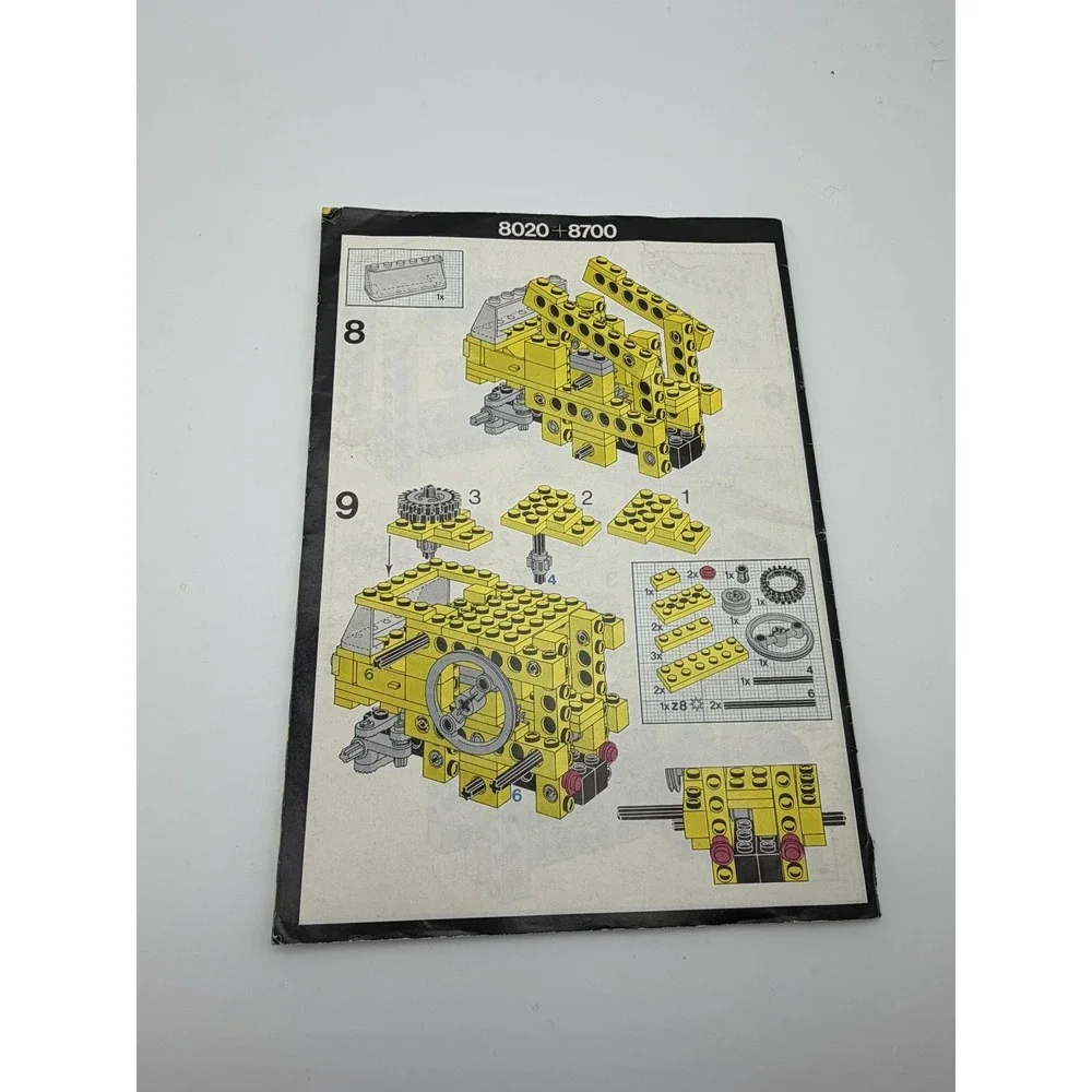 Vintage LEGO Technic 8020 Universal Set Instruction Manual Booklet‎ 1984